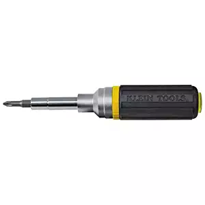 Ratcheting Screwdriver and Nut Driver, Multi-Bit, Cushion Grip Handle Klein Tools 32558