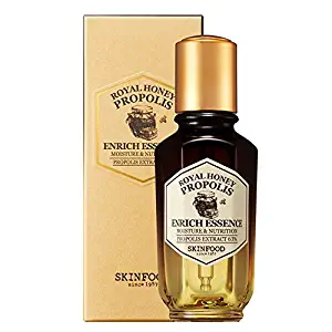 SKIN FOOD Royal Honey Propolis Enrich Essence 1.69 fl.oz. (50ml) - 63% Black Bee Propolis & Royal Jelly Extract Contained Powerful Nourishing Facial Essence, Skin Moisturizing & Radiant