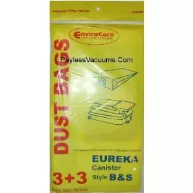Eureka Canister Style B & S Single Wall Vacuum Bags - 10 Pack
