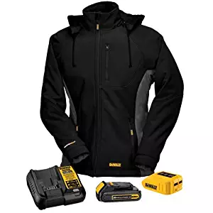 DEWALT DCHJ066C1-M 20V/12V MAX Women's Heated Jacket Kit, Black, Medium