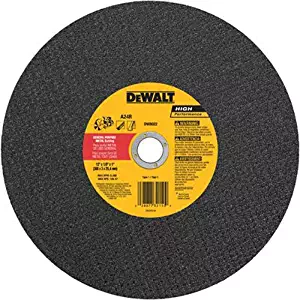 DEWALT DW8022 12-Inch x 1/8-Inch x 1-Inch A24N Abrasive Metal Cutting Wheel
