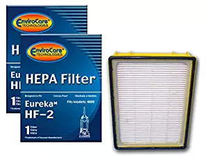 EnviroCare Replacement Vacuum HEPA Filters for Eureka HF-2 Ultra Smart, Boss, Omega, UltraSmart Vac Cyclonic, Whirlwind Uprights 2 Filters