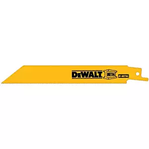 DEWALT DW4811B 6-Inch 18 TPI Straight Back Bi-Metal Reciprocating Saw Blade (100-Pack)