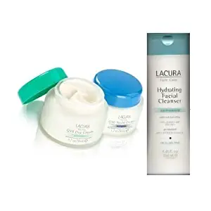 Lacura Day and Night Face Cream Q10 Anti-Wrinkle with Hydrating Facial Cleanser Combo Pack
