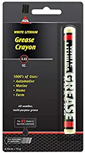 AGS White Lithium Crayon, Grease Stick.43 oz - Automotive, Marine, Home, Farm