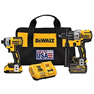 DEWALT DCK299D1T1 FLEXVOLT 60V MAX / 20V MAX Lithium-Ion XR Brushless Hammerdrill and Impact Combo Kit