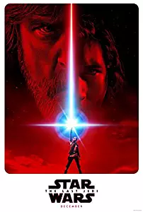 STAR WARS: THE LAST JEDI (2017) Original Movie Poster 27x40 - Dbl-Sided - Mark Hamill - John Boyega - Adam Driver - Daisy Ridley