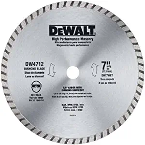 DEWALT DW4712B 7-Inch High Performance Diamond Masonry Blade (3)