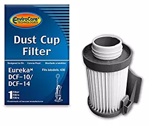 EnviroCare Replacement Vacuum Dust Cup Filter for Eureka Style DCF-10/DCF-14 Uprights
