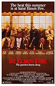 MariposaPrints 65916 St. Elmo Fire Movie Rob Lowe, Demi Moore Decor Wall 36x24 Poster Print