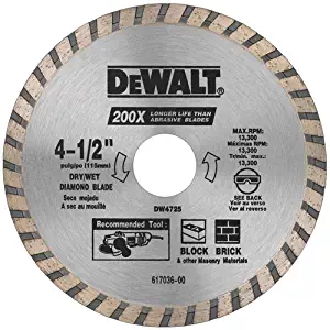 DEWALT DW4725B3 4-1/2-Inch High Performance Diamond Masonry Blade, 3-Pack