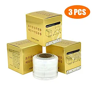 3 PCS Disposable Eyebrow Tattoo Plastic Wrap Preservative Film,Make Up Supplies Wrap Cover Tape Roll