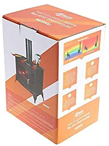 4YourHome Eco Friendly Silent Heat Powered Fan for Wood Log Burners + Free Stove Thermometer Satin Black