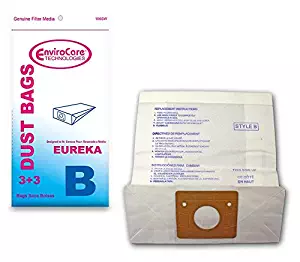 EnviroCare Replacement Vacuum Bags for Eureka Canisters Style B&S 3 pack