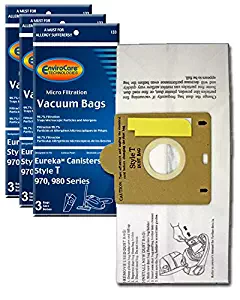 EnviroCare Replacement Vacuum Bags for Eureka Style T Canisters 9 bags