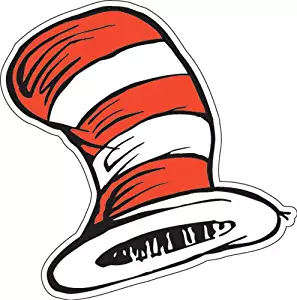 Eureka Dr. Seuss The Cat in the Hat Paper Cut Outs for Schools and Classrooms, 36pc, 5.5" W x 5.5" H