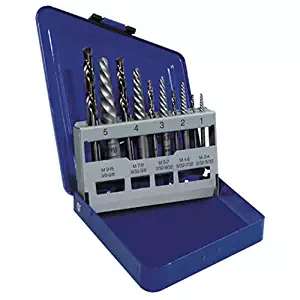IRWIN Tools Hanson Spiral Extractor and Drill Bit Set, 10 Piece, 11119