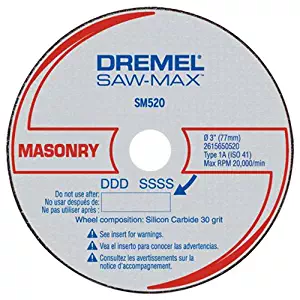 Dremel SM520c 3-Inch Masonry Cut-Off Wheel, 3-Pack
