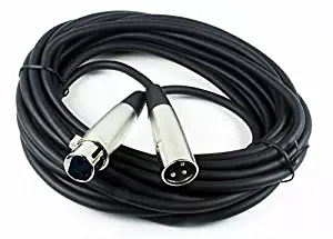 CBI MLC LowZ XLR Male to XLR Female Microphone Cable, 20 Feet