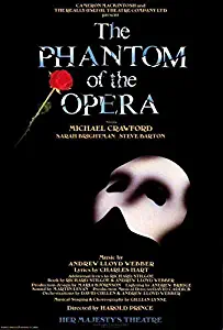 MariposaPrints 65349 The Phantom of The Opera Broadway Movie Decor Wall 36x24 Poster Print