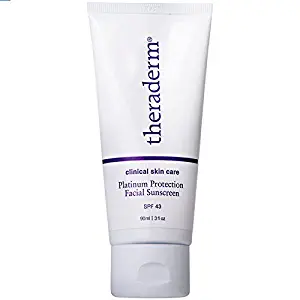 Theraderm Platinum Protection Facial Sunscreen - SPF 43 - Broad spectrum - Micronized zinc oxide - 3 oz