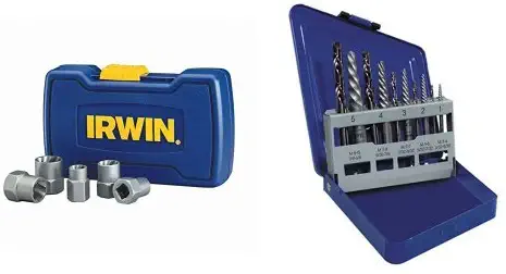 IRWIN HANSON BOLT-GRIP Bolt Extractor Base Set and Spiral Extractor and Drill Bit Set