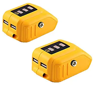 Conventer DCB091 Power Source Replace for Dewalt 20V Battery Charge for Dewalt Heated Jacket with USB and 12V Outlets Fit for Dewalt 20V MAX Battery 2packs