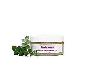Simple Sugars Eucalyptus Body Cleansing Exfoliating Moisturizer - Formulated for Sensitive Skin - Eczema, Dry Skin, Psoriasis